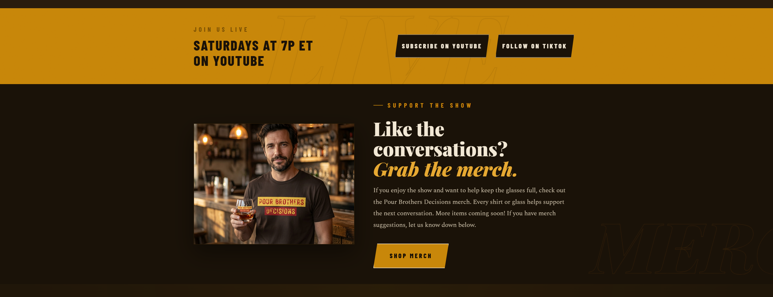 Pour Brothers Decisions website preview 2